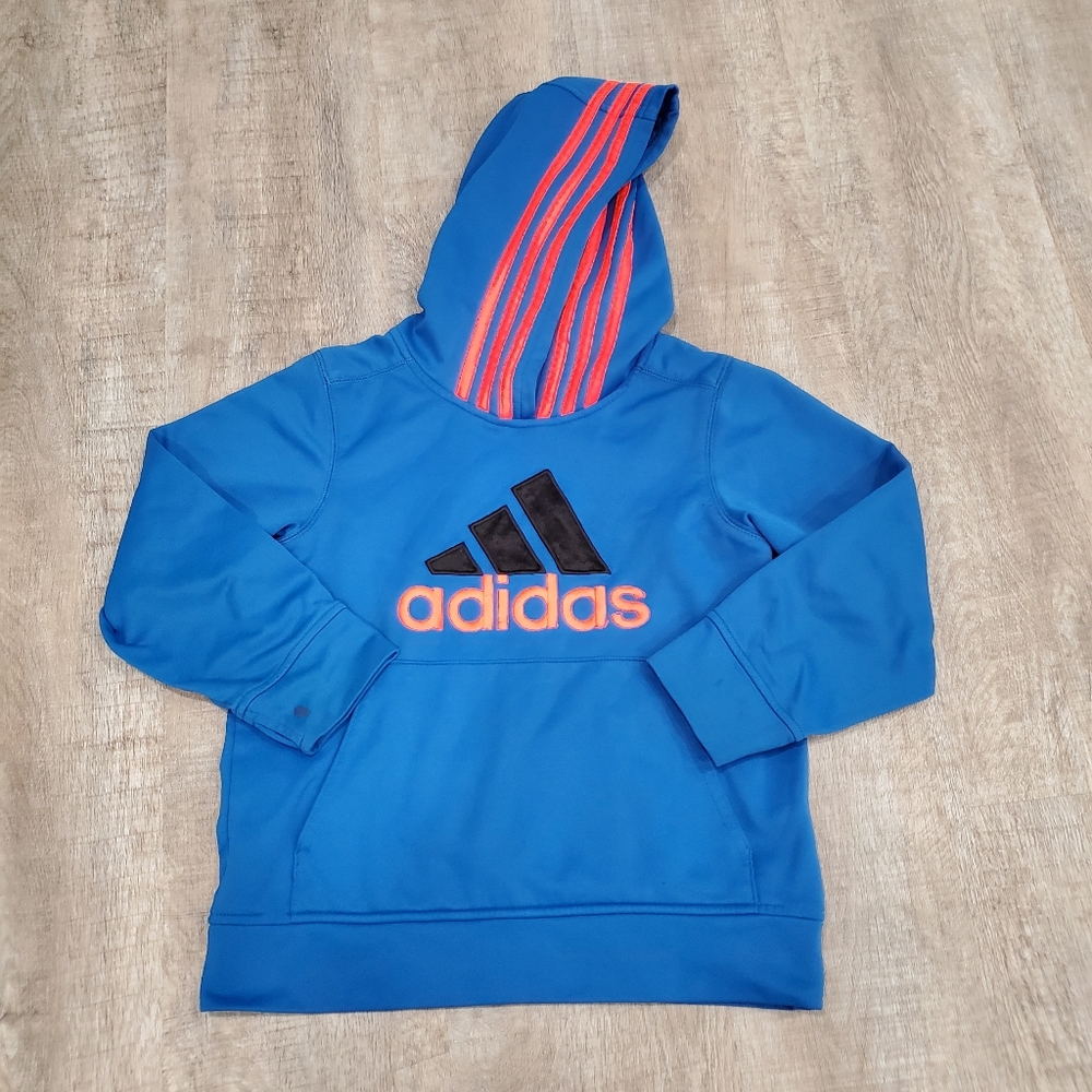 Adidas Blue Kids 3 Stripe Sweatshirt Size 7X